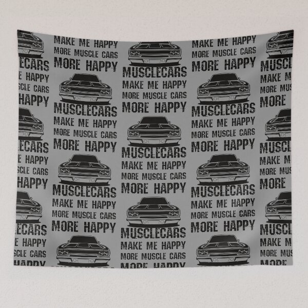 Item preview, Funny Muscle Cars Make Me Happy High Performance Muscle Car designed and sold by CharJens.