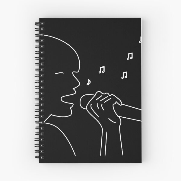 Item preview, Sing in to the Mic - white line drawing designed and sold by Grepthor.