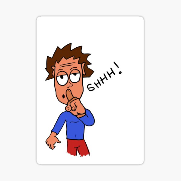 Cartoon Shh Gifts & Merchandise for Sale | Redbubble