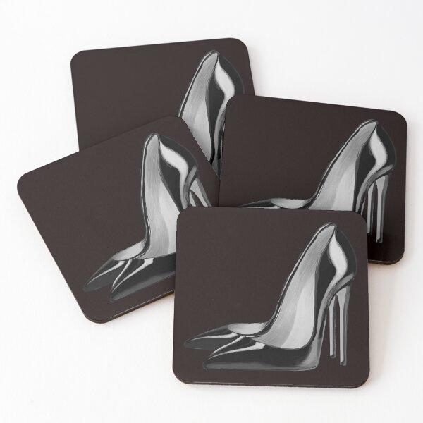 Item preview, Black high heels illustration and pattren designed and sold by Enjoy my  tea time.