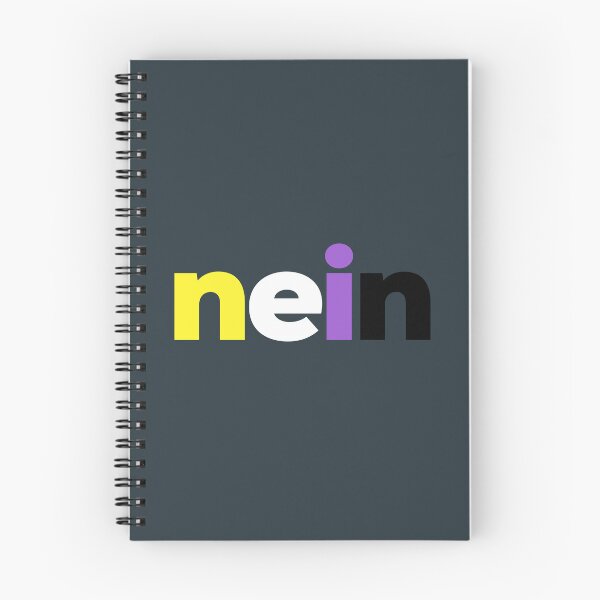 Item preview, Nein! Nonbinary Pride designed and sold by Subtle Pride Shop.