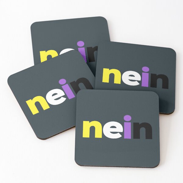 Item preview, Nein! Nonbinary Pride designed and sold by Subtle Pride Shop.