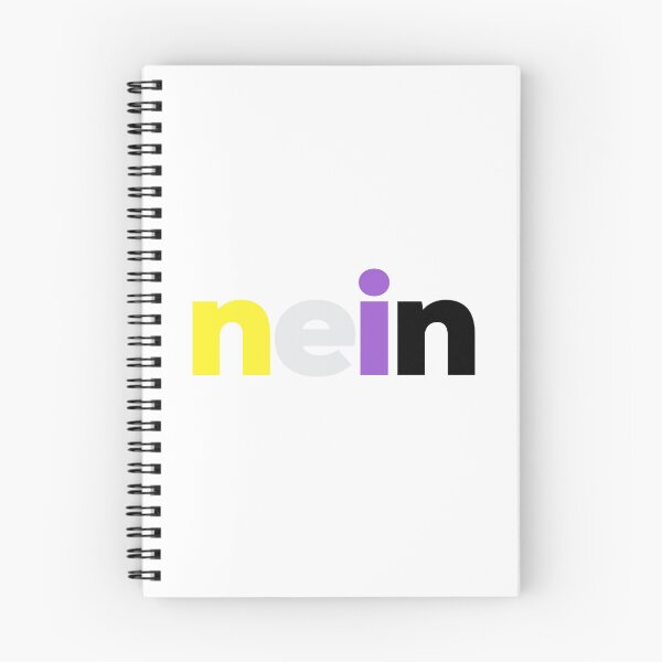 Item preview, Nein! Nonbinary Pride designed and sold by Subtle Pride Shop.