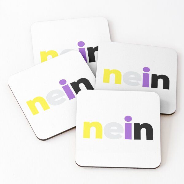 Item preview, Nein! Nonbinary Pride designed and sold by Subtle Pride Shop.