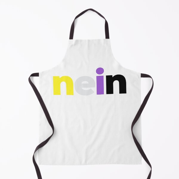 Item preview, Nein! Nonbinary Pride designed and sold by Subtle Pride Shop.