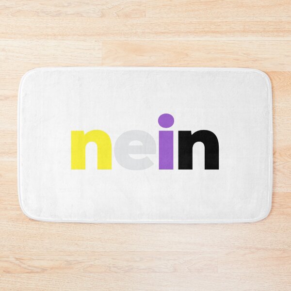 Item preview, Nein! Nonbinary Pride designed and sold by Subtle Pride Shop.
