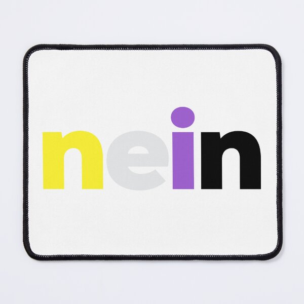 Item preview, Nein! Nonbinary Pride designed and sold by Subtle Pride Shop.