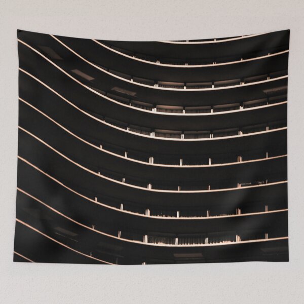 Item preview, niemeyer building colors Black designed and sold by designbymarcs.