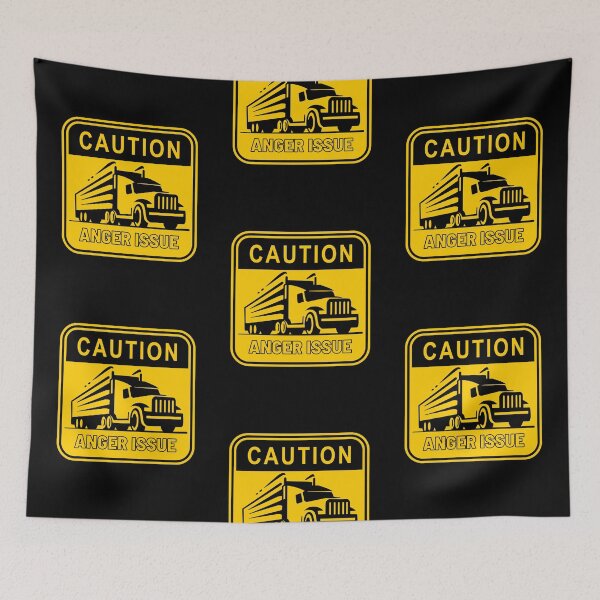 Item preview, Funny Truck Driver Anger Issue Caution designed and sold by Wehavefun.