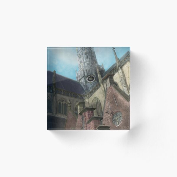 LookUp - Haarlem- Sint Bavo Church Acrylic Block