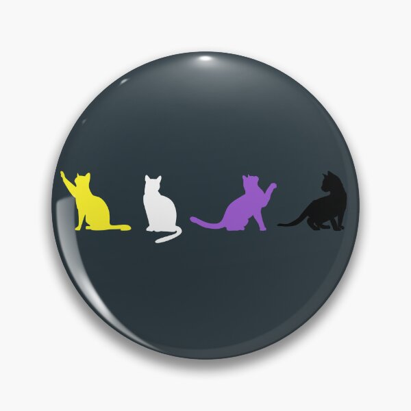 Item preview, Non Binary Cats. Nonbinary Pride designed and sold by Subtle Pride Shop.