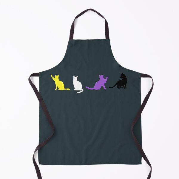 Aperçu de l'œuvre Non Binary Cats. Nonbinary Pride créée et vendue par Subtle Pride Shop.