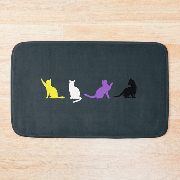 Item preview, Non Binary Cats. Nonbinary Pride designed and sold by Subtle Pride Shop.