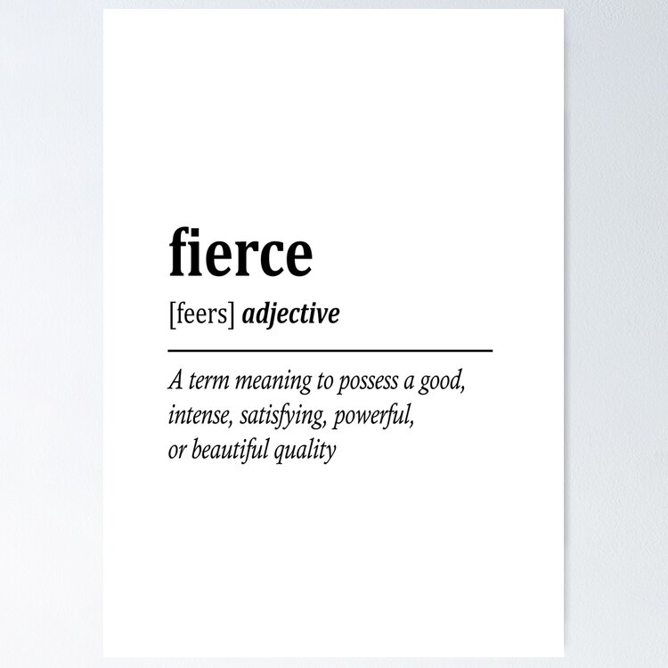 FIERCE meaning, definition & pronunciation, What is FIERCE?