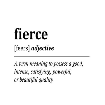 FIERCE - Meaning and Pronunciation 