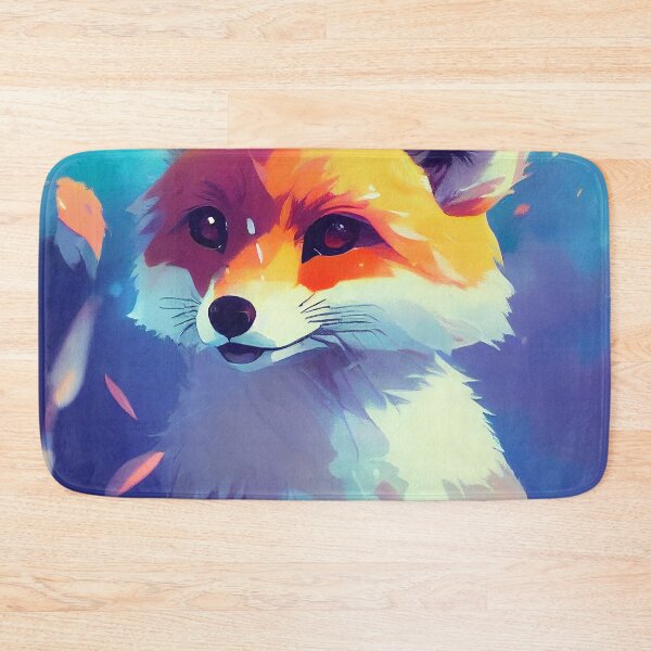 Item preview, Portrait Of A Cute Fox Futuristic Watercolor Painting designed and sold by Pet Shelter.