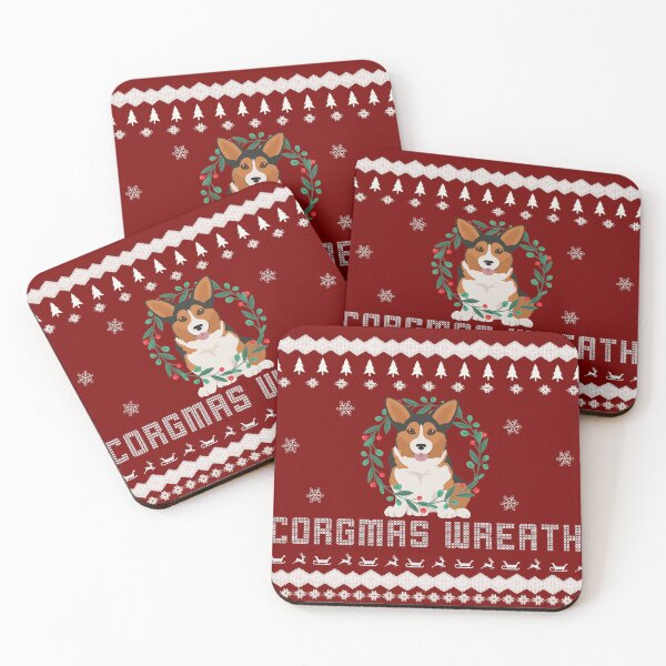 Item preview, Corgmas wreath Wreath on Corgi and a Christmas wreath Corgi Santa Claus Corgi winter sweater style Christmas Sweater Xmas Corgi Christmas Gift Corgi Ugly Jumper Holiday Gift designed and sold by ALLURE-minimal.