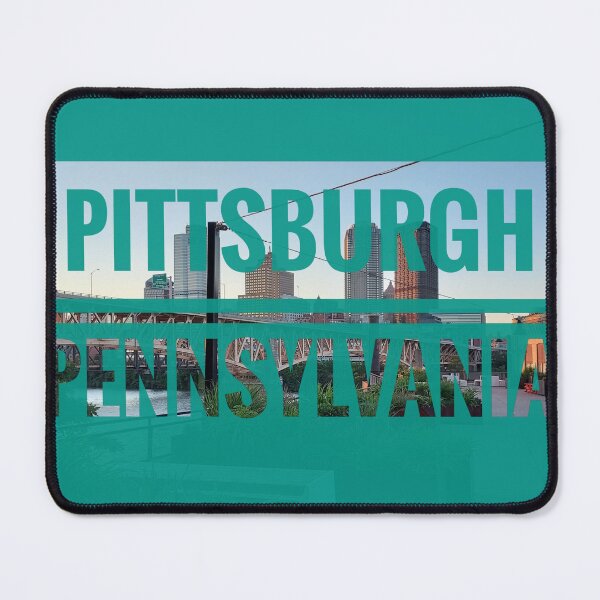 Item preview, Pittsburgh Pennsylvania Blue Postcard designed and sold by Poptographix.