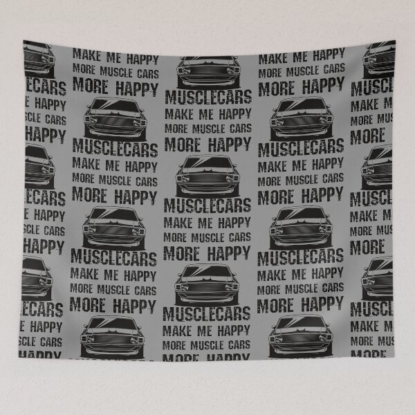 Item preview, Funny Muscle Cars Make Me Happy High Performance Muscle Car designed and sold by CharJens.
