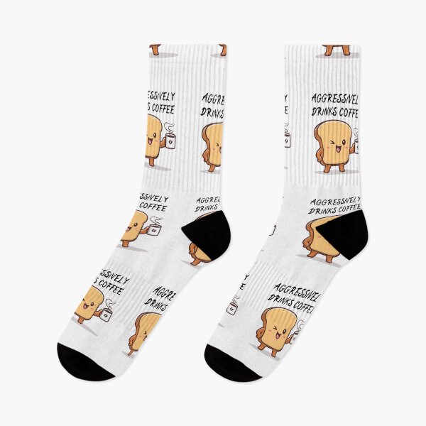 Item preview, Aggressively drinks coffee designed and sold by The Love Quill.