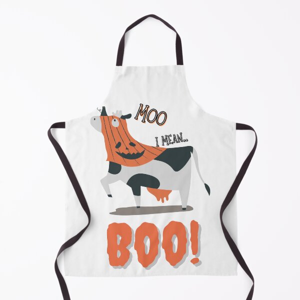 Item preview, Moo I mean Boo! Spooky Cow on Halloween designed and sold by fluffyfluky.