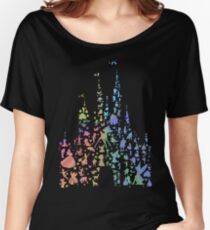 Happiest Castle On Earth (Rainbow Explosion) Women's Relaxed Fit T-Shirt