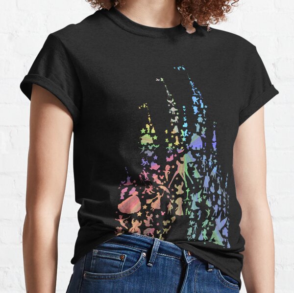 El castillo más feliz de la tierra (Explosión del arco iris) Camiseta clásica