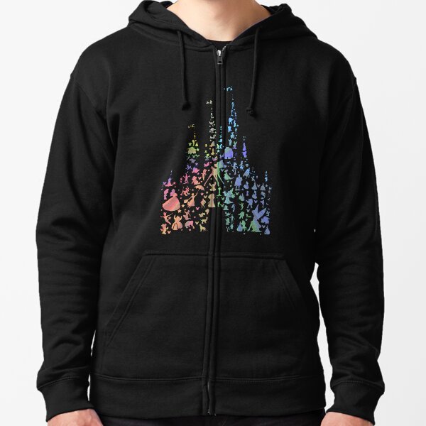 Happiest Castle On Earth (Rainbow Explosion) Zipped Hoodie