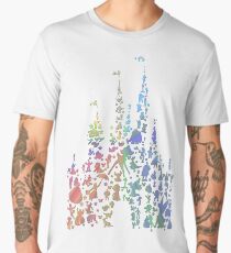 Happiest Castle On Earth (Rainbow Explosion) Men's Premium T-Shirt