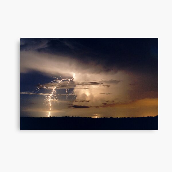 Darwin Lightning Canvas Print