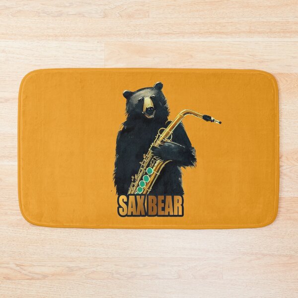 Item preview, Bear Playing Saxophone designed and sold by ThePurpleMelon.