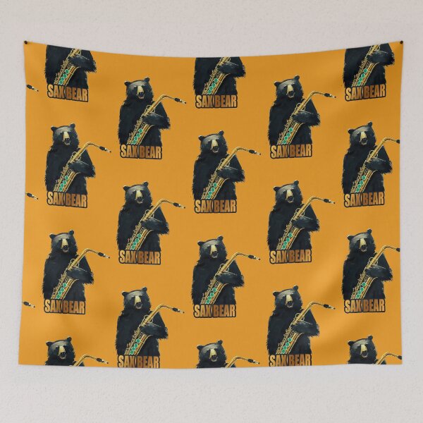 Item preview, Bear Playing Saxophone designed and sold by ThePurpleMelon.