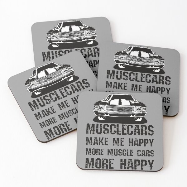 Item preview, Funny Muscle Cars Make Me Happy High Performance Muscle Car designed and sold by CharJens.