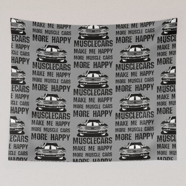 Item preview, Funny Muscle Cars Make Me Happy High Performance Muscle Car designed and sold by CharJens.