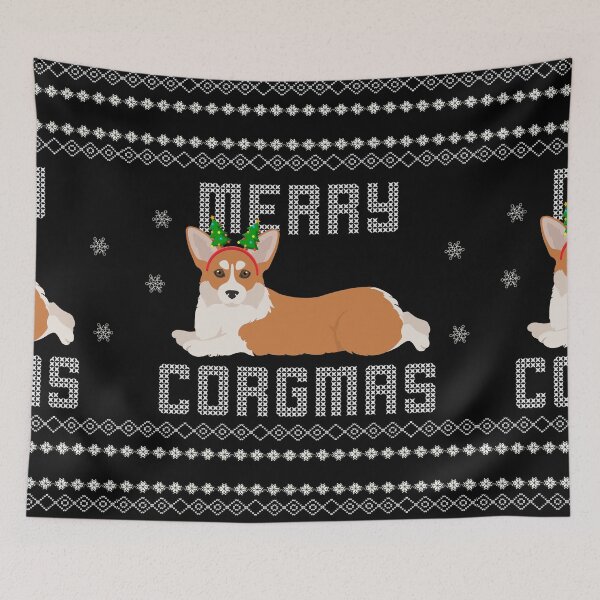 Item preview, Merry Corgmas Merry Christmas Corgi winter sweater style Christmas Sweater Xmas Corgi Christmas Gift Corgi Ugly Jumper Holiday Gift designed and sold by ALLURE-minimal.