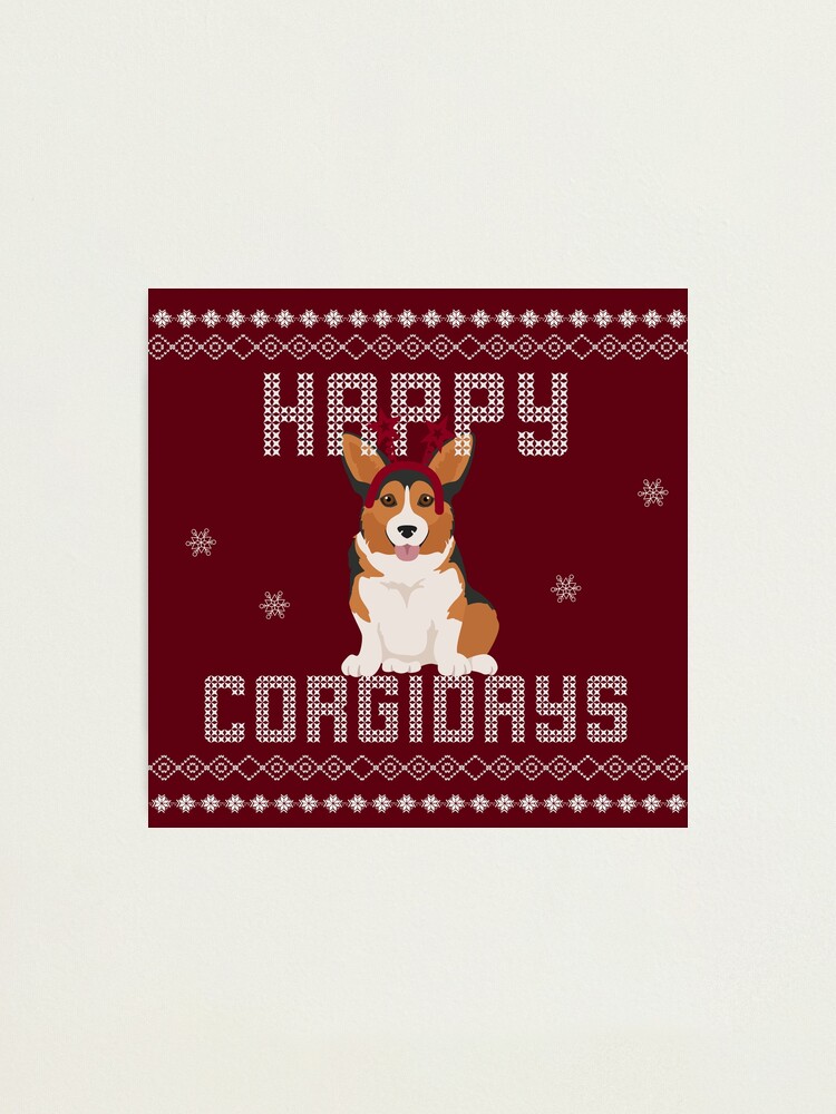 Corgi Christmas Ugly Sweater Style Dog Xmas Gift T-Shirt Corgi Christmas Ugly Sweater Style Dog Xmas Gift T-Shirt