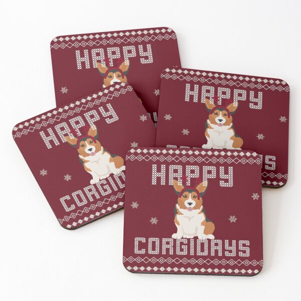 Item preview, Happy Corgidays Winter Corgi Christmas Corgi winter sweater style Christmas Sweater Xmas Corgi Christmas Gift Corgi Ugly Jumper Holiday Gift designed and sold by ALLURE-minimal.