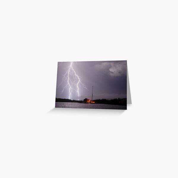 Ballina Ferry Lightning Greeting Card
