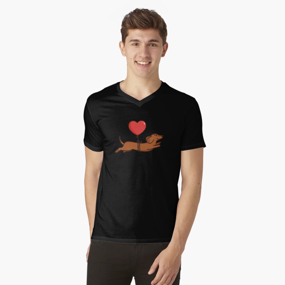 Item preview, V-Neck T-Shirt designed and sold by mydachshund.