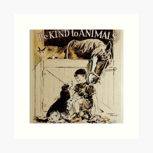 Item preview, Be Kind to Animals designed and sold by TaylorsGallery.