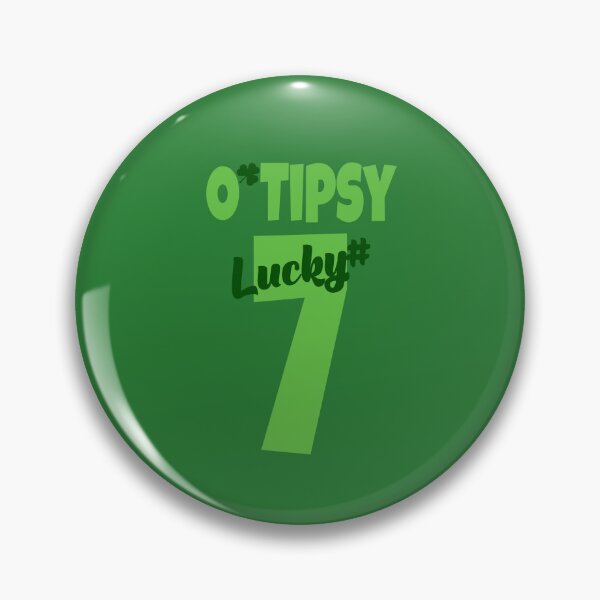 Item preview, O’Tipsy Lucky #7 Baseball Style (on Green) designed and sold by PawsitiveMum.