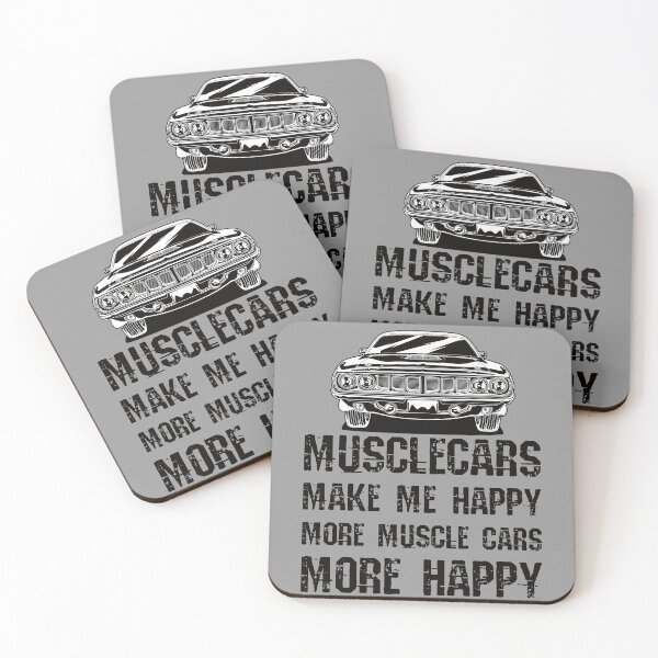 Item preview, Funny Muscle Cars Make Me Happy High Performance Muscle Car designed and sold by CharJens.