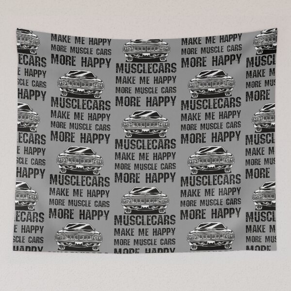 Item preview, Funny Muscle Cars Make Me Happy High Performance Muscle Car designed and sold by CharJens.