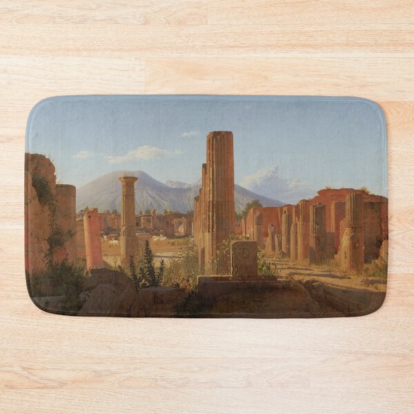 Item preview, The Forum, Pompeii, with Vesuvius in the Distance | Christian Schjellerup Kobke | 1841 Italian Landscape Art designed and sold by CJET.