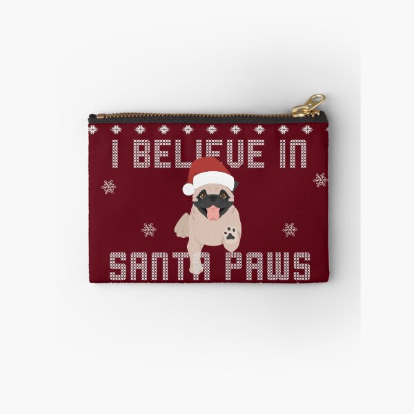 Item preview, I believe in santa paws Pug winter Christmas Pug winter sweater style Christmas Sweater Xmas Pug Christmas Gift Pug Ugly Jumper Holiday Gift designed and sold by ALLURE-minimal.