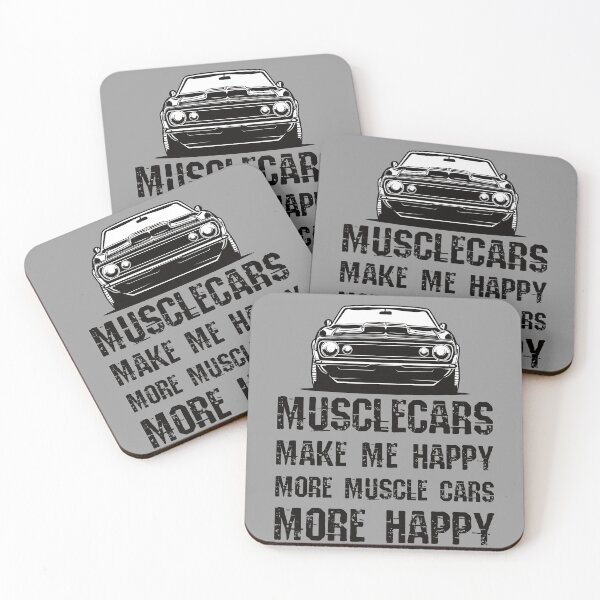 Item preview, Funny Muscle Cars Make Me Happy High Performance Muscle Car designed and sold by CharJens.