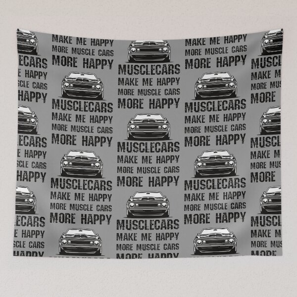 Item preview, Funny Muscle Cars Make Me Happy High Performance Muscle Car designed and sold by CharJens.