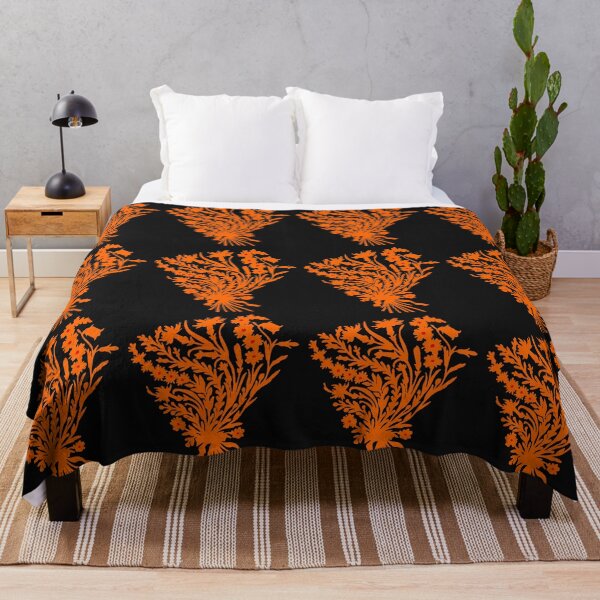 Item preview, Fairytale Germany idyll forest birds flowers paper cut silhouette orange designed and sold by G-M-Designs.