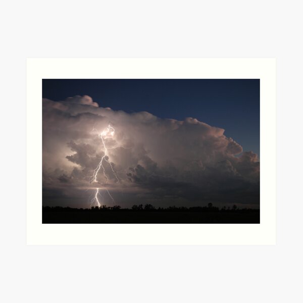Coraki Thunderstorm and Lightning Art Print