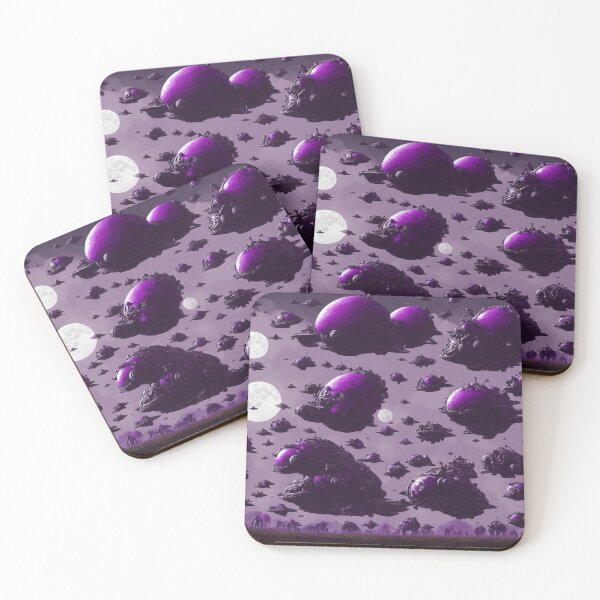 Item preview, An armada of alien battlesnails landing on a purple planet II designed and sold by BrachiaST.